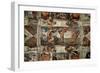 The Sistine Chapel: The Fall-Michelangelo Buonarroti-Framed Giclee Print