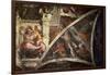 The Sistine Chapel: The Prophet Jeremiah; The Punishment of Aman, Book Esther-Michelangelo Buonarroti-Framed Giclee Print