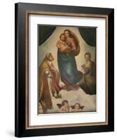 'The Sistine Madonna', 1512, (1911)-Raphael-Framed Giclee Print