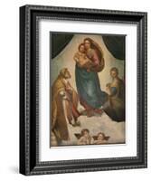 'The Sistine Madonna', 1512, (1911)-Raphael-Framed Giclee Print