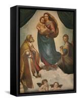 'The Sistine Madonna', 1512, (1911)-Raphael-Framed Stretched Canvas