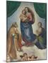 The Sistine Madonna, about 1513-Raphael-Mounted Giclee Print