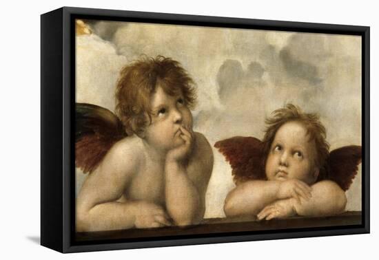 The Sistine Madonna (Detail)-Raphael-Framed Stretched Canvas