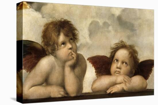 The Sistine Madonna (Detail)-Raphael-Stretched Canvas