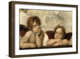 The Sistine Madonna (Detail)-Raphael-Framed Giclee Print