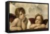 The Sistine Madonna (Detail)-Raphael-Framed Stretched Canvas