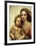 The Sistine Madonna, Madonna and Child with Pope Sixtus II and Saint Barbara, C. 1512, Detail-Raphael-Framed Giclee Print