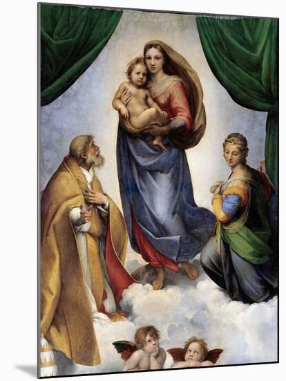 The Sistine Madonna-Raphael-Mounted Giclee Print