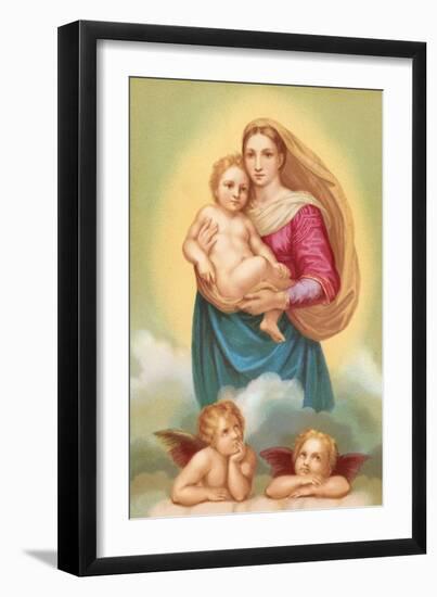 The Sistine Madonna-Raphael-Framed Premium Giclee Print