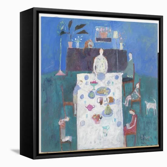 The Sit Down Meal, 2004-Susan Bower-Framed Stretched Canvas