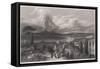 The Site of Pompeii-J Havell-Framed Stretched Canvas