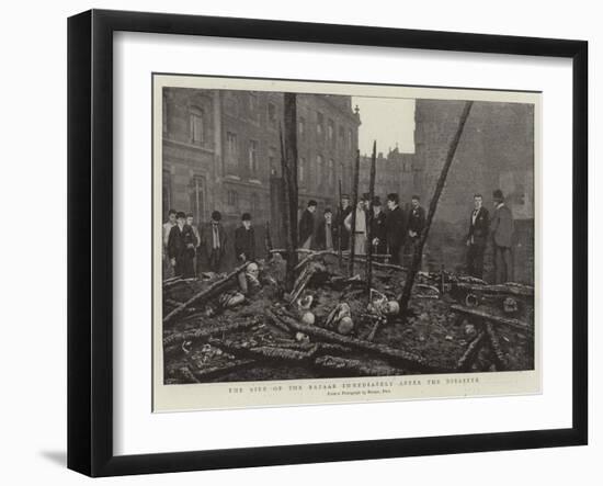 The Site of the Bazaar Immediately after the Disaster-null-Framed Giclee Print