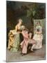 The Sitting, 1887-Giulio Rosati-Mounted Giclee Print