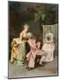 The Sitting, 1887-Giulio Rosati-Mounted Giclee Print