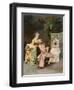 The Sitting, 1887-Giulio Rosati-Framed Giclee Print