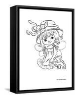 The Sitting Fairy-Olga And Alexey Drozdov-Framed Stretched Canvas