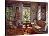 The Sitting Room in the Manor House Rozhdestveno, 1916-Stanislav Yulianovich Zhukovsky-Stretched Canvas