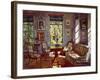 The Sitting Room in the Manor House Rozhdestveno, 1916-Stanislav Yulianovich Zhukovsky-Framed Giclee Print