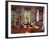 The Sitting Room in the Manor House Rozhdestveno, 1916-Stanislav Yulianovich Zhukovsky-Framed Giclee Print
