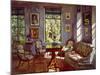 The Sitting Room in the Manor House Rozhdestveno, 1916-Stanislav Yulianovich Zhukovsky-Mounted Giclee Print