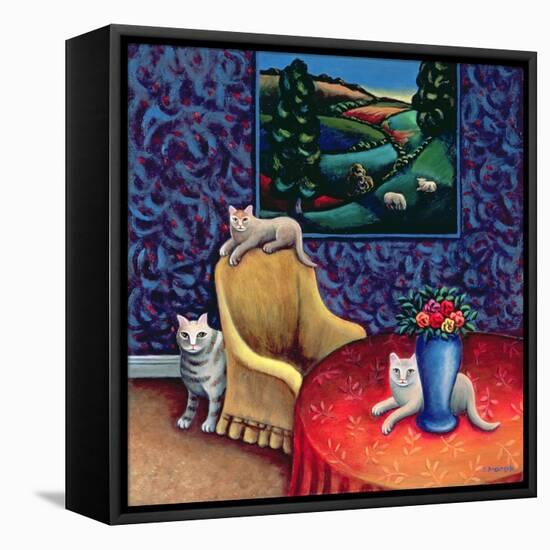 The Sitting Room-Jerzy Marek-Framed Stretched Canvas