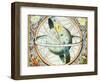 The Situation of the Earth in the Heavens-Andreas Cellarius-Framed Premium Giclee Print