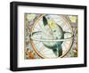 The Situation of the Earth in the Heavens-Andreas Cellarius-Framed Premium Giclee Print