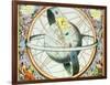 The Situation of the Earth in the Heavens-Andreas Cellarius-Framed Giclee Print