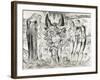 The Six Footed Serpent Attacking Agnolo Brunelleschi, Illustration from 'The Divine Comedy'…-William Blake-Framed Giclee Print