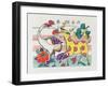 The Six Friends of Spring, C.1980S-null-Framed Giclee Print