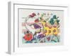 The Six Friends of Spring, C.1980S-null-Framed Giclee Print