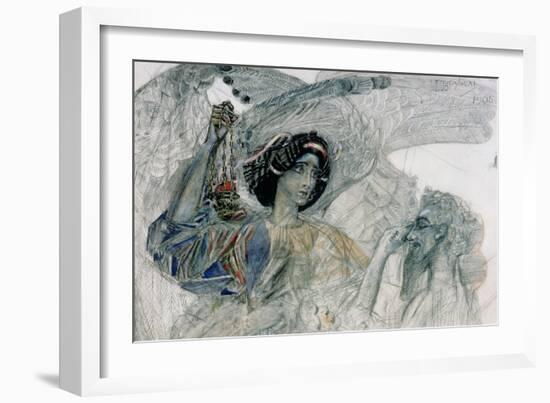 The Six Winged Seraph, from "The Prophet", by Alexander Pushkin, 1905-Mikhail Aleksandrovich Vrubel-Framed Giclee Print