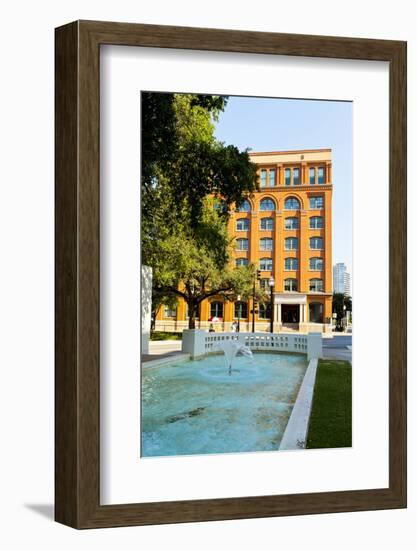 The Sixth Floor Museum at Dealey Plaza, Texas School Book Depository, Dallas, Texas, U.S.A.-Kav Dadfar-Framed Photographic Print