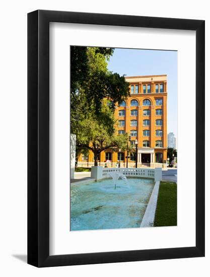 The Sixth Floor Museum at Dealey Plaza, Texas School Book Depository, Dallas, Texas, U.S.A.-Kav Dadfar-Framed Photographic Print