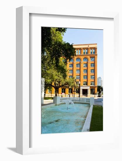 The Sixth Floor Museum at Dealey Plaza, Texas School Book Depository, Dallas, Texas, U.S.A.-Kav Dadfar-Framed Photographic Print