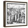 The Sixth Key of Basil Valentine, Legendary 15th Century German Monk and Alchemist, 1651-null-Framed Giclee Print