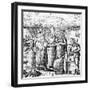 The Sixth Key of Basil Valentine, Legendary 15th Century German Monk and Alchemist, 1651-null-Framed Giclee Print