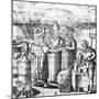 The Sixth Key of Basil Valentine, Legendary 15th Century German Monk and Alchemist, 1651-null-Mounted Giclee Print