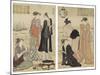The Sixth Month, from the Series Twelve Months in the South (Minami Juni Ko), C.1784-Torii Kiyonaga-Mounted Giclee Print