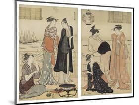 The Sixth Month, from the Series Twelve Months in the South (Minami Juni Ko), C.1784-Torii Kiyonaga-Mounted Giclee Print