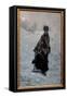 The Skater, 1875 (Oil on Panel)-Giuseppe Or Joseph De Nittis-Framed Stretched Canvas