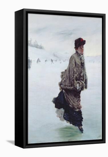 The Skater-Giuseppe De Nittis-Framed Stretched Canvas