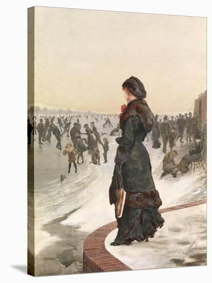 The Skater-Edward John Gregory-Stretched Canvas