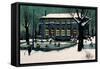 The Skaters-Stephane Poulin-Framed Stretched Canvas
