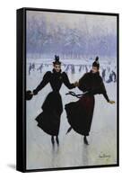 The Skaters-Jean Béraud-Framed Stretched Canvas