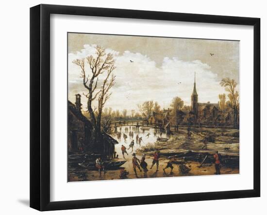 The Skaters-Jan Van Goyen-Framed Giclee Print