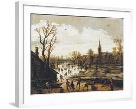 The Skaters-Jan Van Goyen-Framed Giclee Print