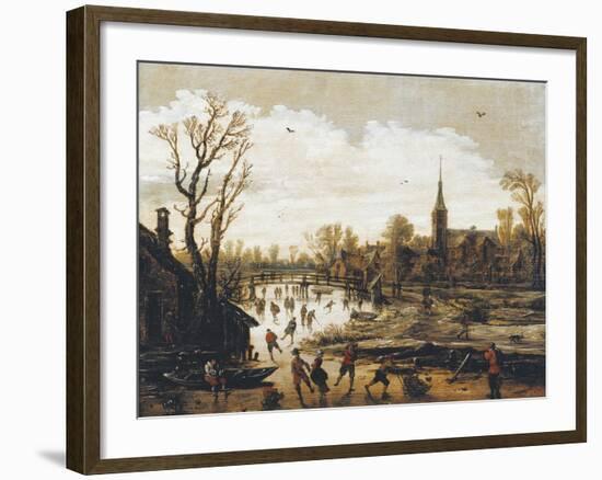 The Skaters-Jan Van Goyen-Framed Giclee Print