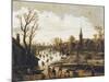 The Skaters-Jan Van Goyen-Mounted Giclee Print