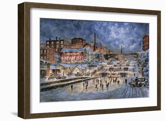 The Skating Party, Lockport Ny , Ca. 1905-Stanton Manolakas-Framed Giclee Print